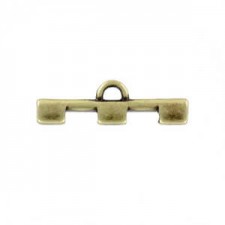 Cymbal ™ DQ metal ending Soros Iii for Tila beads - Antique bronze